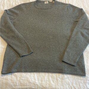Grey cashmere crewneck sweater. Size medium